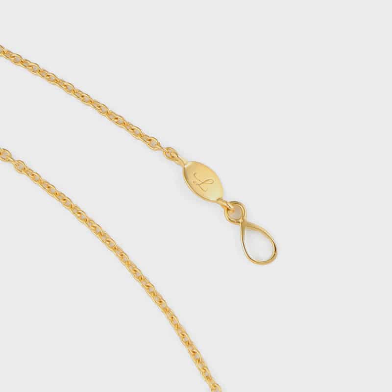 LA SOEUR LA SOEUR＜ラ スール＞ ロングネックレス（ブルーレース） GOLD