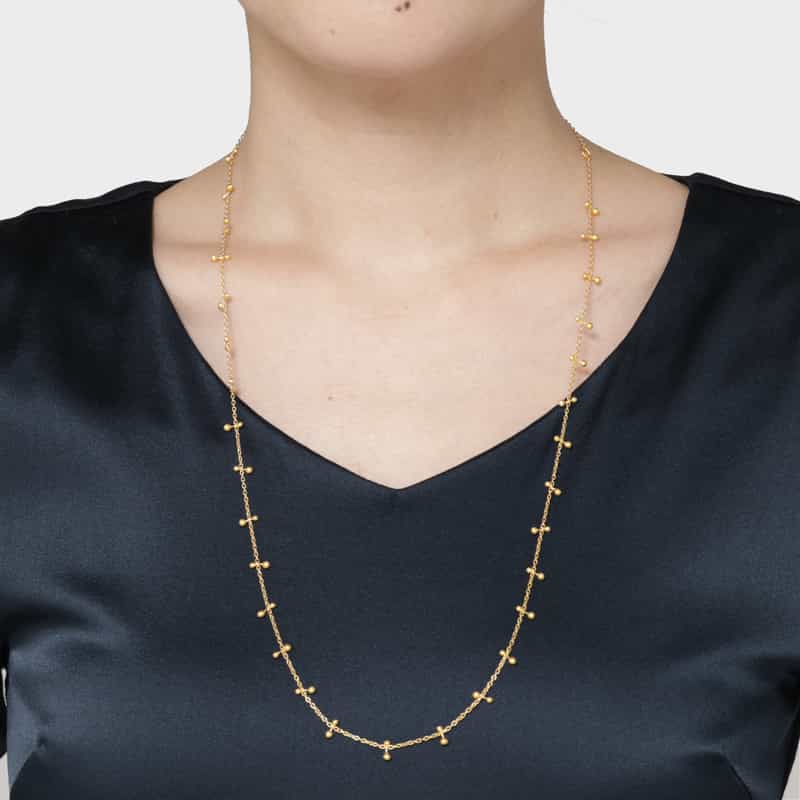 LA SOEUR LA SOEUR＜ラ スール＞ ロングネックレス GOLD