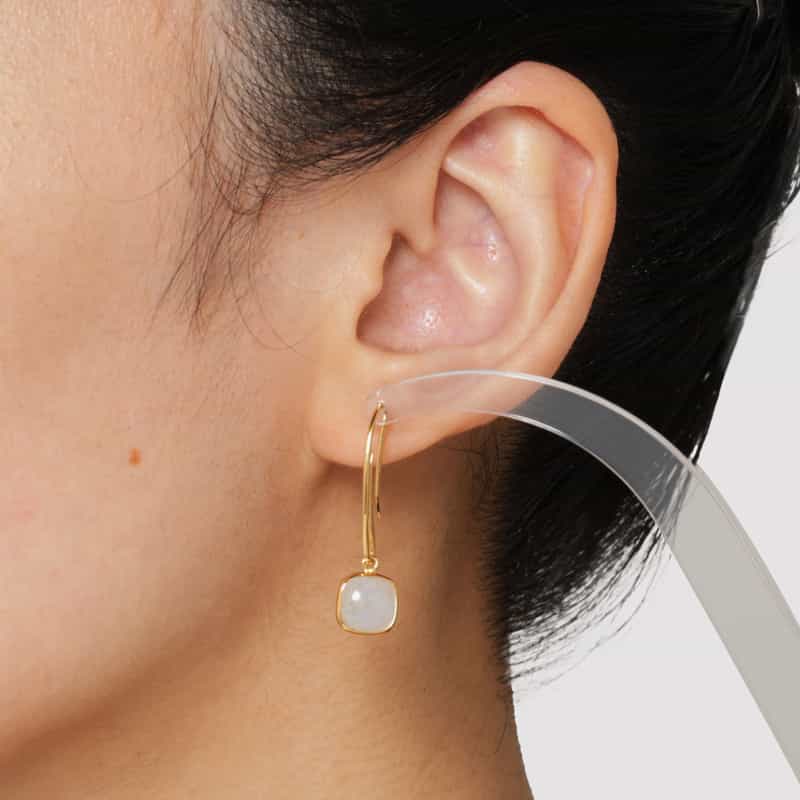 LA SOEUR LA SOEUR＜ラ スール＞ ピアス（ムーンストーン） GOLD