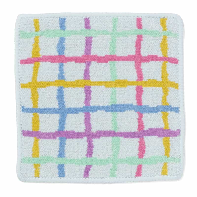BARNEYS NEW YORK チェック柄 シェニール織りタオルハンカチ MULTI COLOR