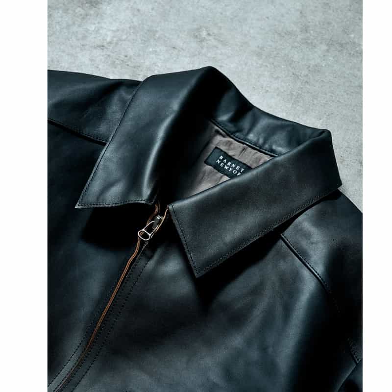 BARNEYS NEW YORK 【オンラインストア限定先行受注販売】BARNEYS NEW YORK by ANCELLM　ホースレザーブルゾン BLACK