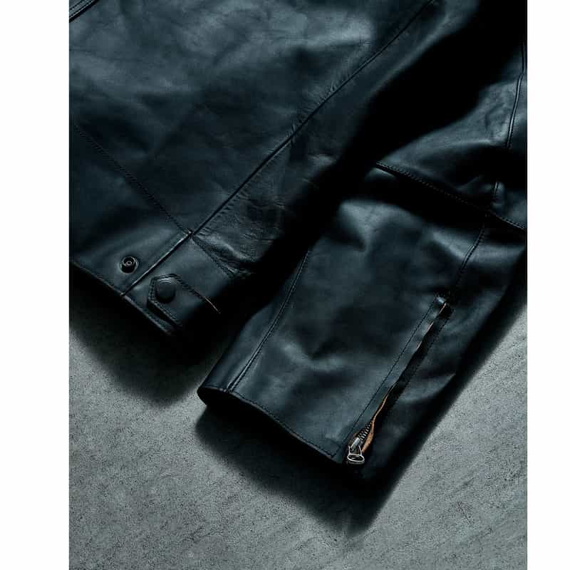 BARNEYS NEW YORK 【オンラインストア限定先行受注販売】BARNEYS NEW YORK by ANCELLM　ホースレザーブルゾン BLACK