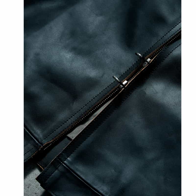 BARNEYS NEW YORK 【オンラインストア限定先行受注販売】BARNEYS NEW YORK by ANCELLM　ホースレザーブルゾン BLACK