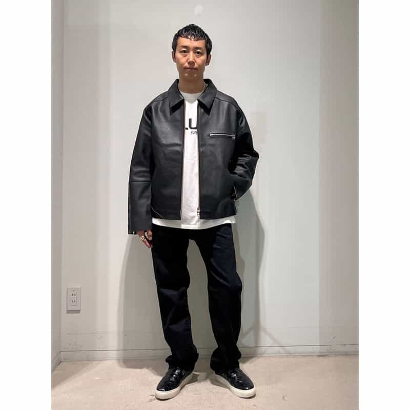 BARNEYS NEW YORK 【オンラインストア限定先行受注販売】BARNEYS NEW YORK by ANCELLM　ホースレザーブルゾン BLACK