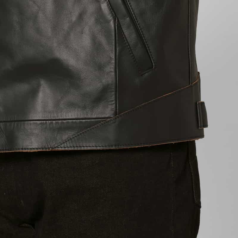 BARNEYS NEW YORK BARNEYS NEW YORK by ANCELLM　ホースレザーブルゾン BLACK