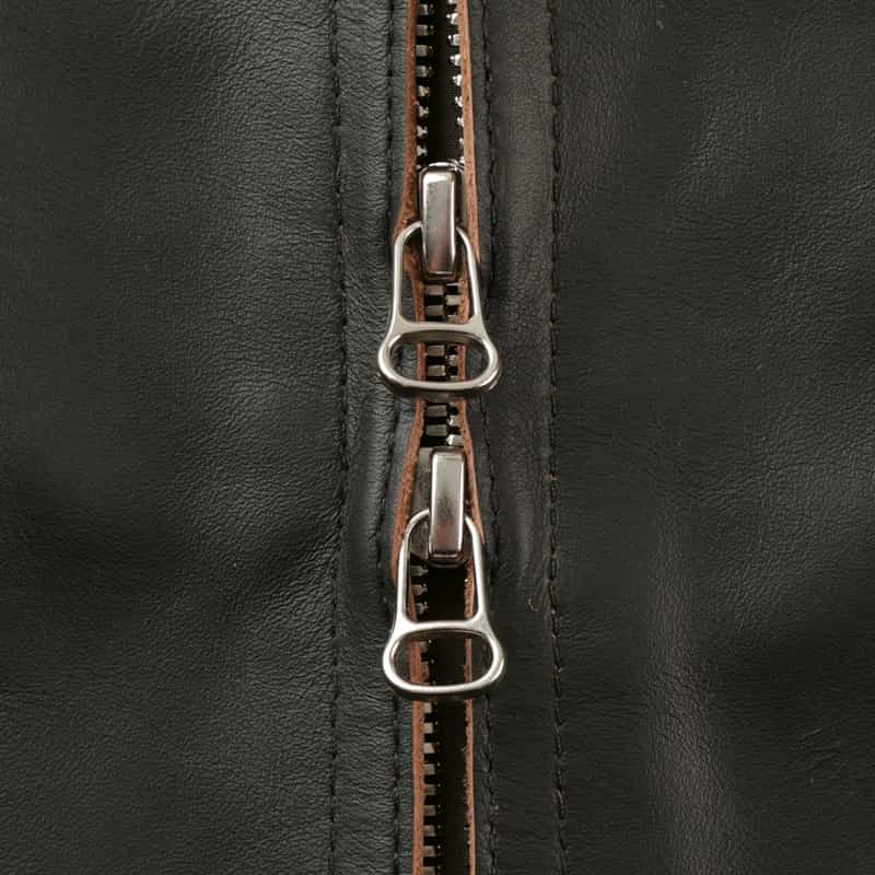 BARNEYS NEW YORK BARNEYS NEW YORK by ANCELLM　ホースレザーブルゾン BLACK