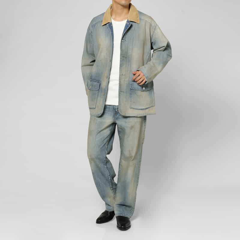 BARNEYS NEW YORK BARNEYS NEW YORK by ANCELLM　デニムカバーオール BLUE