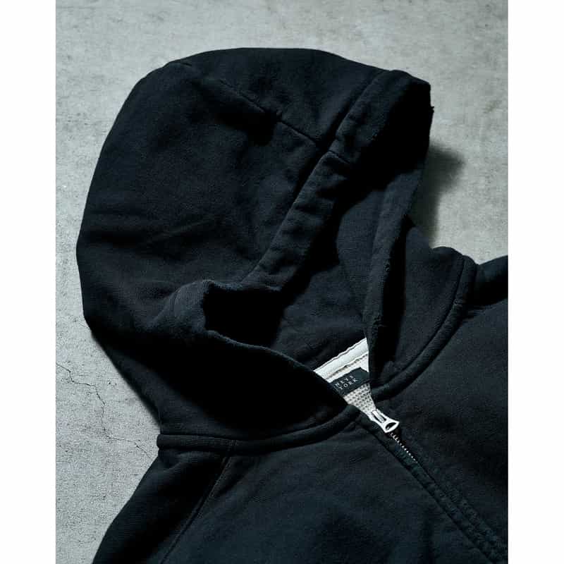 BARNEYS NEW YORK 【オンラインストア限定先行受注販売】BARNEYS NEW YORK by ANCELLM　スウェットジップフーディー BLACK