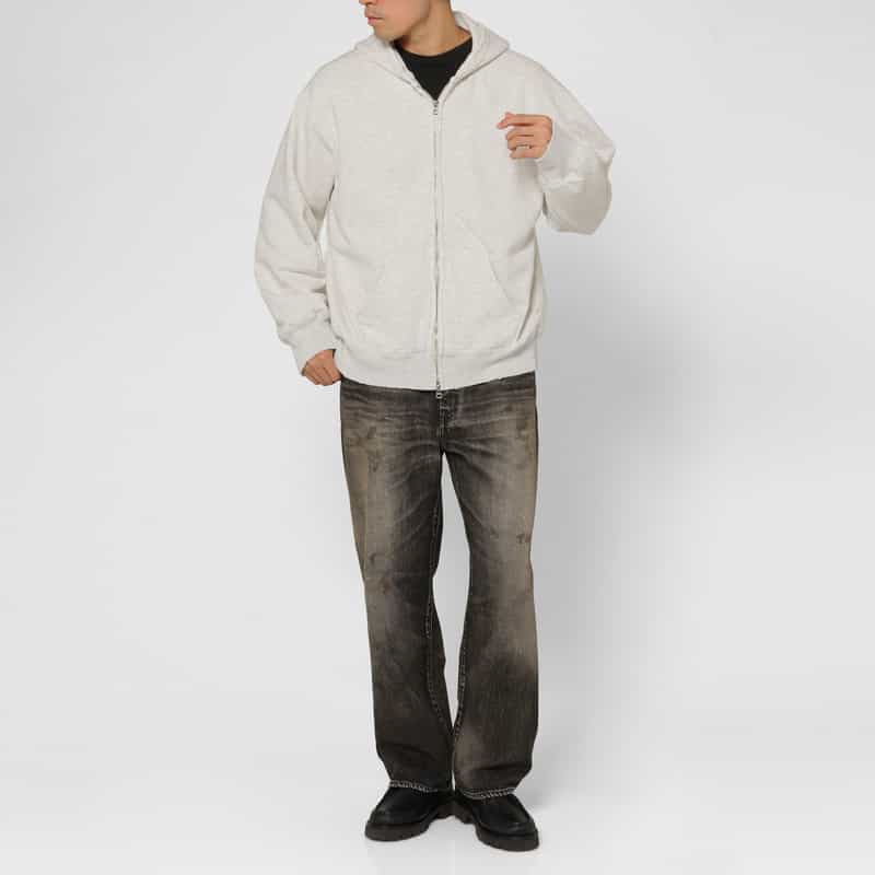 BARNEYS NEW YORK BARNEYS NEW YORK by ANCELLM　スウェットジップフーディー GRAY