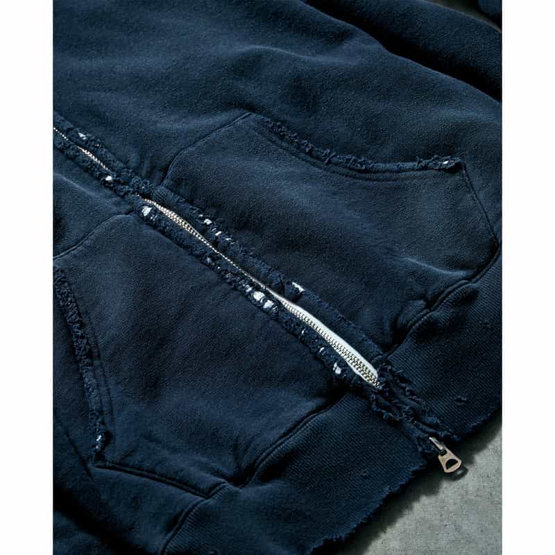BARNEYS NEW YORK 【オンラインストア限定先行受注販売】BARNEYS NEW YORK by ANCELLM　スウェットジップフーディー NAVY