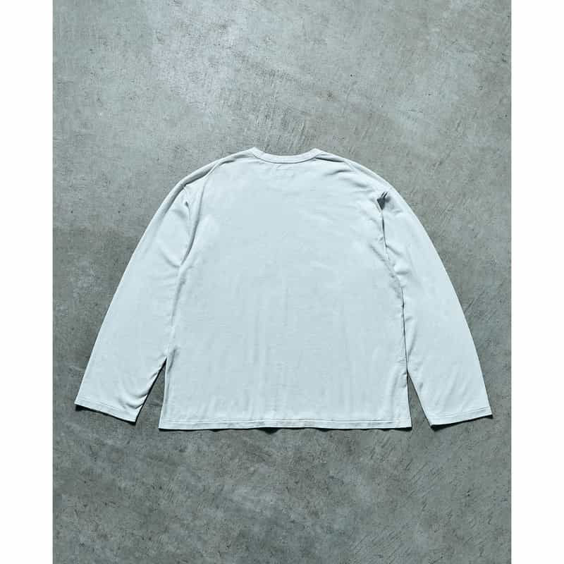 BARNEYS NEW YORK 【オンラインストア限定先行受注販売】BARNEYS NEW YORK by ANCELLM　ロングスリーブTシャツ WHITE