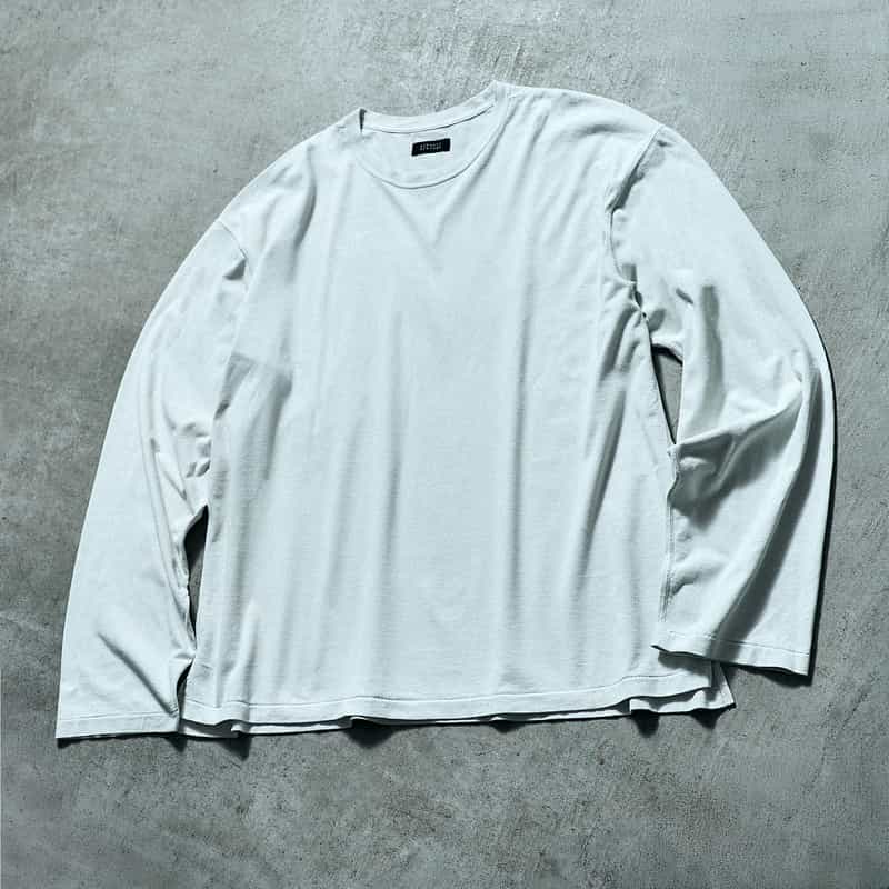 BARNEYS NEW YORK BARNEYS NEW YORK by ANCELLM　ロングスリーブTシャツ WHITE
