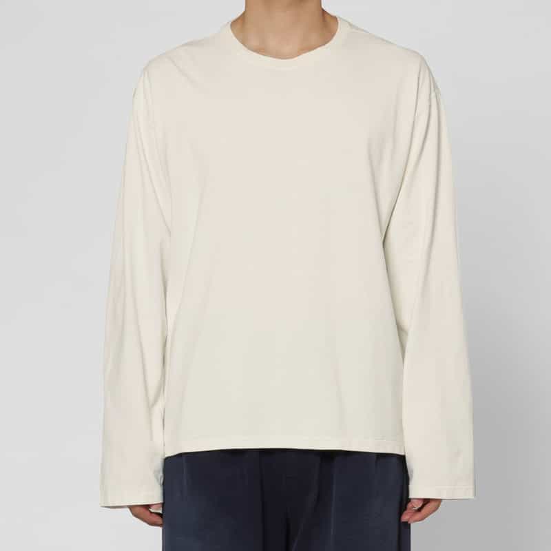 BARNEYS NEW YORK BARNEYS NEW YORK by ANCELLM　ロングスリーブTシャツ WHITE