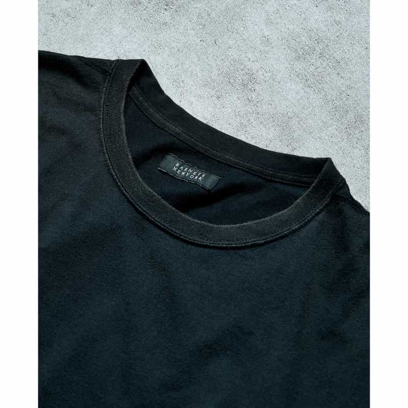 BARNEYS NEW YORK 【オンラインストア限定先行受注販売】BARNEYS NEW YORK by ANCELLM　ロングスリーブTシャツ BLACK