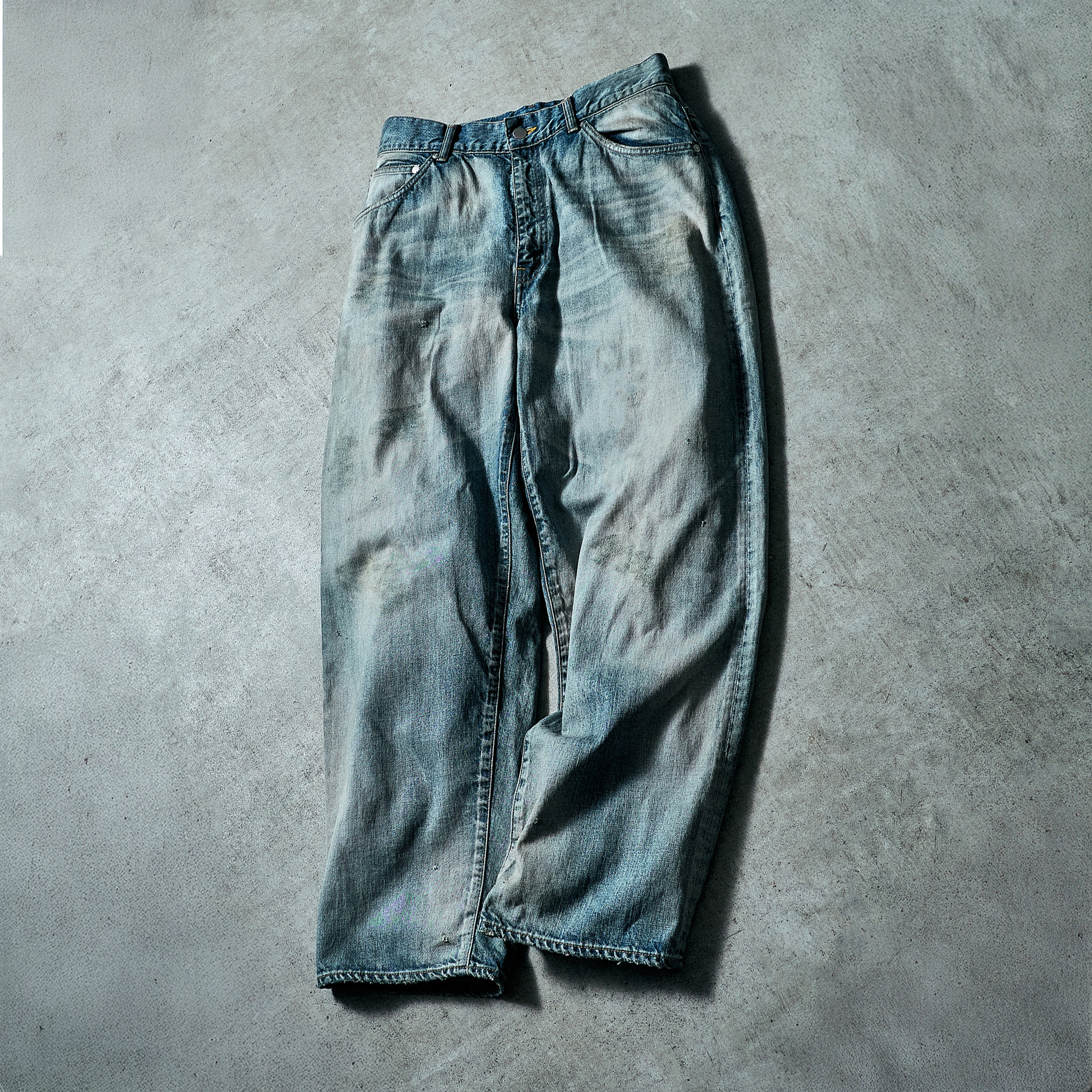 【オンラインストア限定先行受注販売】BARNEYS NEW YORK by ANCELLM　ダメージワイドデニムパンツ