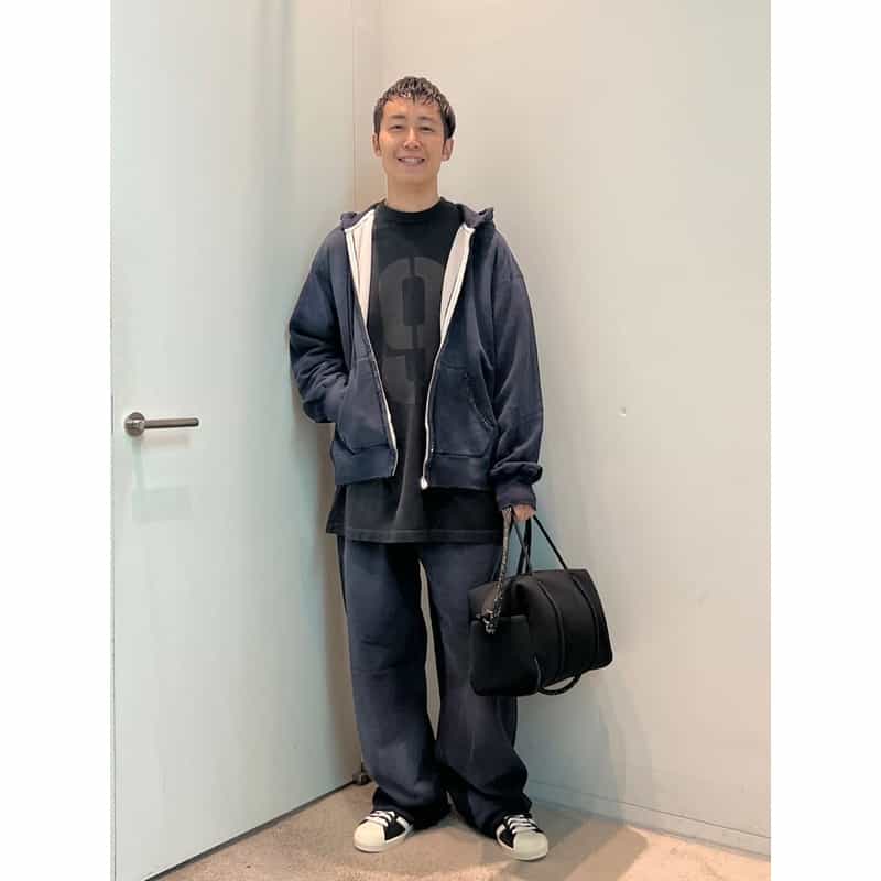 BARNEYS NEW YORK BARNEYS NEW YORK by ANCELLM　スウェットイージーパンツ NAVY