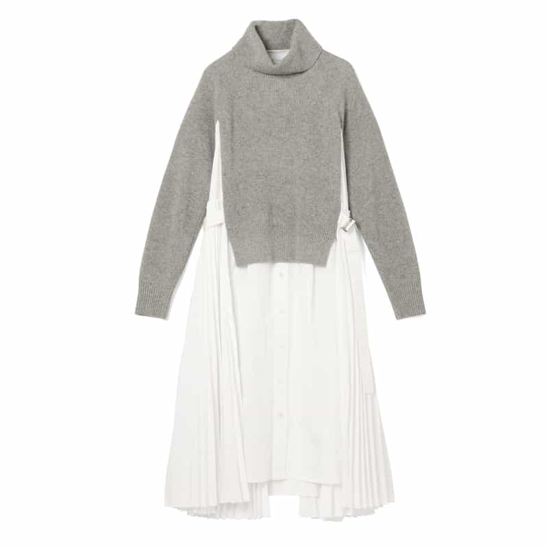 SACAI SACAI ＜サカイ＞ コンビネーションドレス LIGHT GRAY