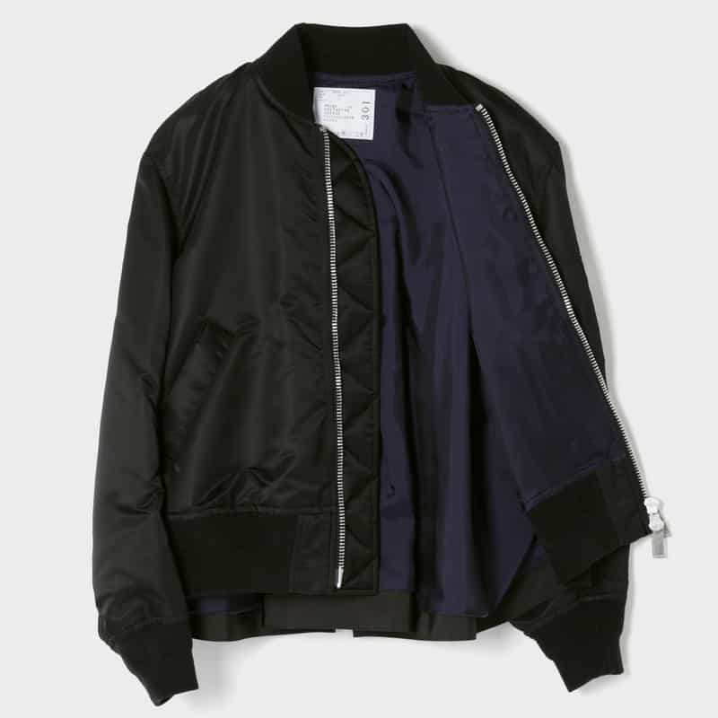 SACAI SACAI＜サカイ＞ ナイロンツイルブルゾン BLACK
