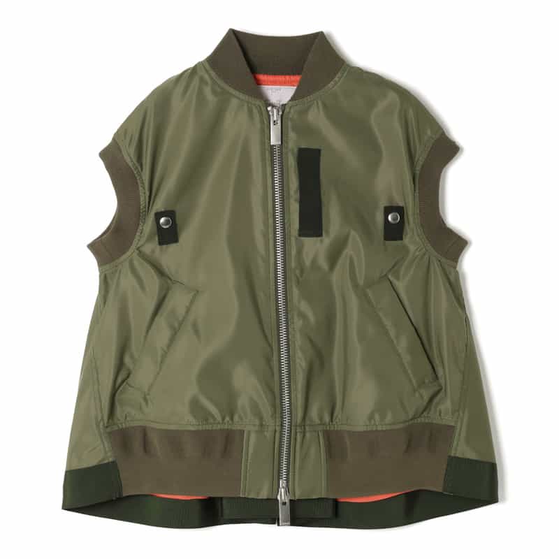SACAI SACAI＜サカイ＞ ノースリーブブルゾン KHAKI