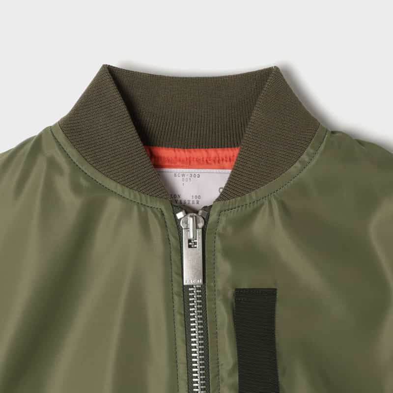 SACAI SACAI＜サカイ＞ ノースリーブブルゾン KHAKI