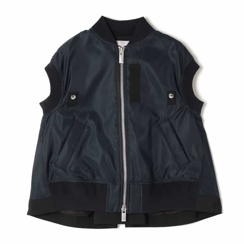 SACAI SACAI＜サカイ＞ ノースリーブブルゾン NAVY
