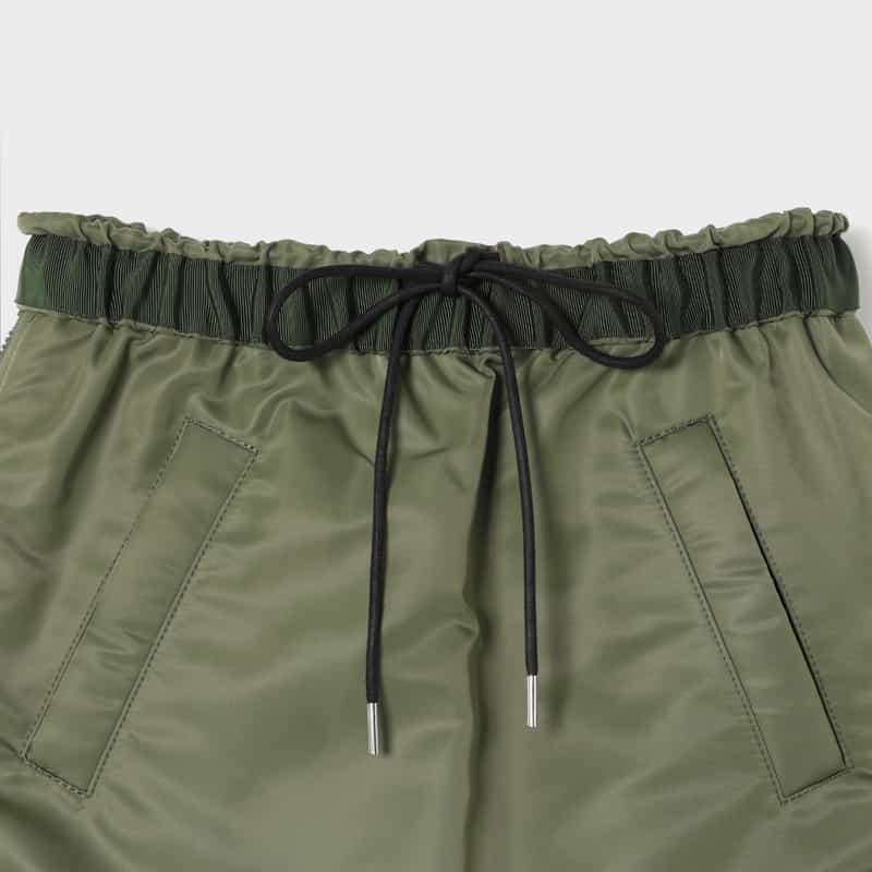 SACAI SACAI＜サカイ＞ サイドプリーツ入りスカート KHAKI