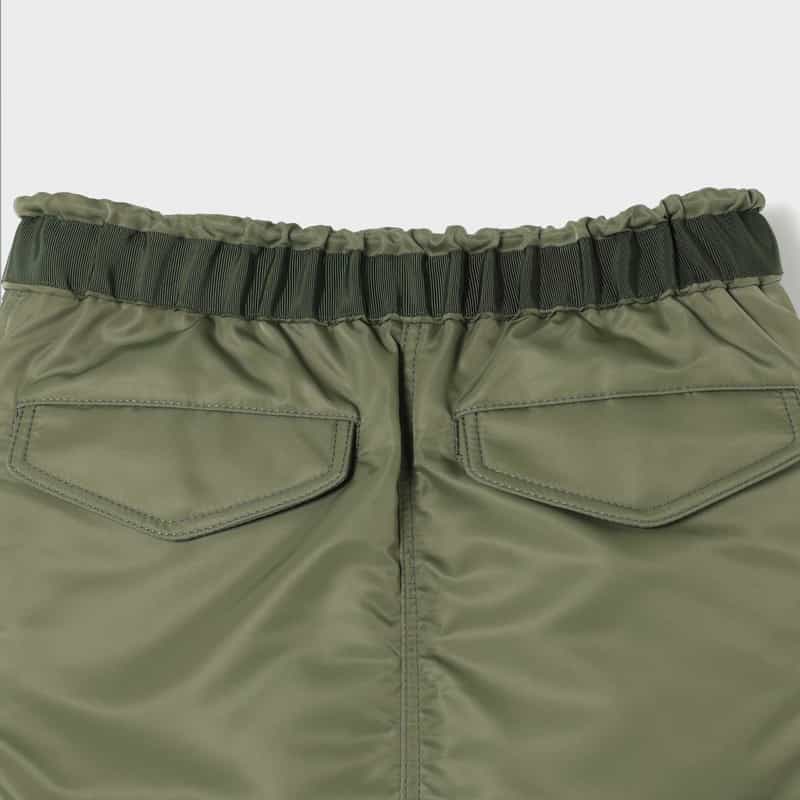 SACAI SACAI＜サカイ＞ サイドプリーツ入りスカート KHAKI