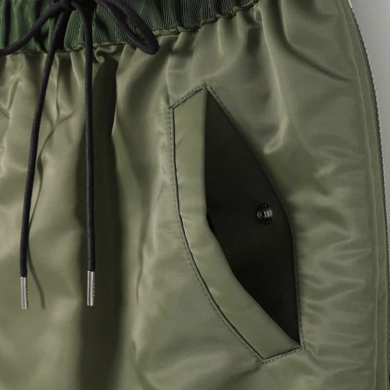 SACAI SACAI＜サカイ＞ サイドプリーツ入りスカート KHAKI