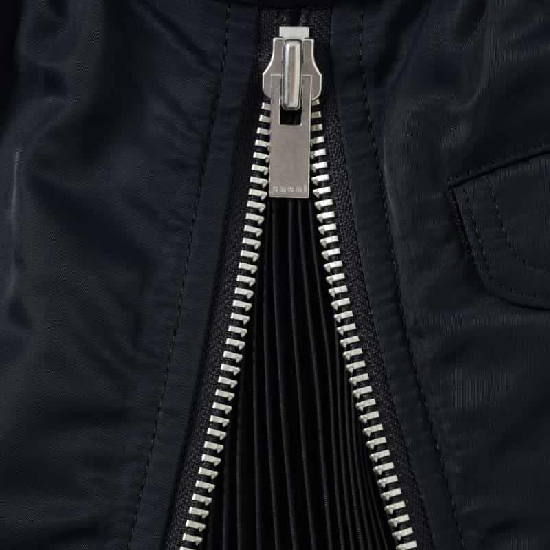 SACAI SACAI＜サカイ＞ サイドプリーツ入りスカート NAVY