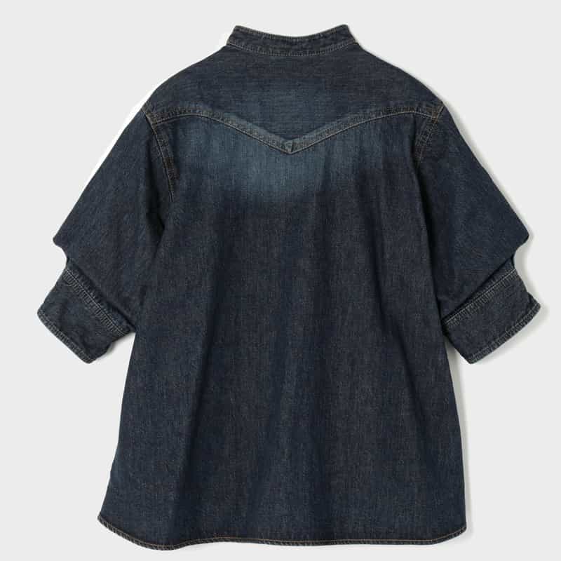 SACAI SACAI＜サカイ＞ コンビネーション ニットプルオーバー BLUE