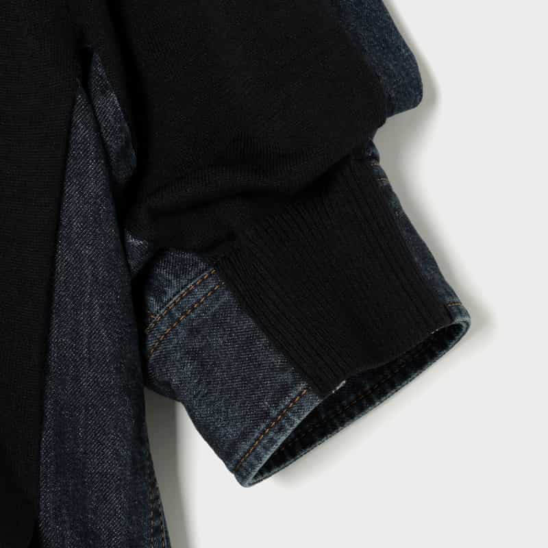 SACAI SACAI＜サカイ＞ コンビネーション ニットプルオーバー BLUE
