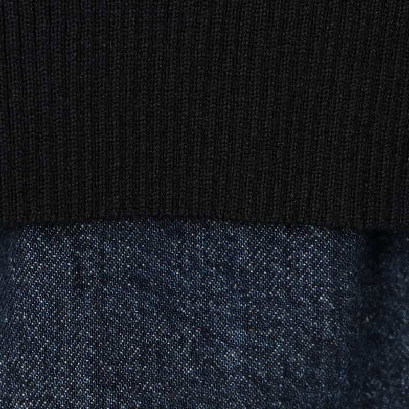 SACAI SACAI＜サカイ＞ コンビネーション ニットプルオーバー BLUE