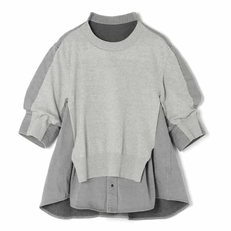 SACAI＜サカイ＞ コンビネーション ニットプルオーバー