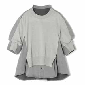 SACAI＜サカイ＞ コンビネーション ニットプルオーバー