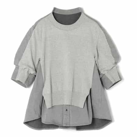 SACAI＜サカイ＞ コンビネーション ニットプルオーバー