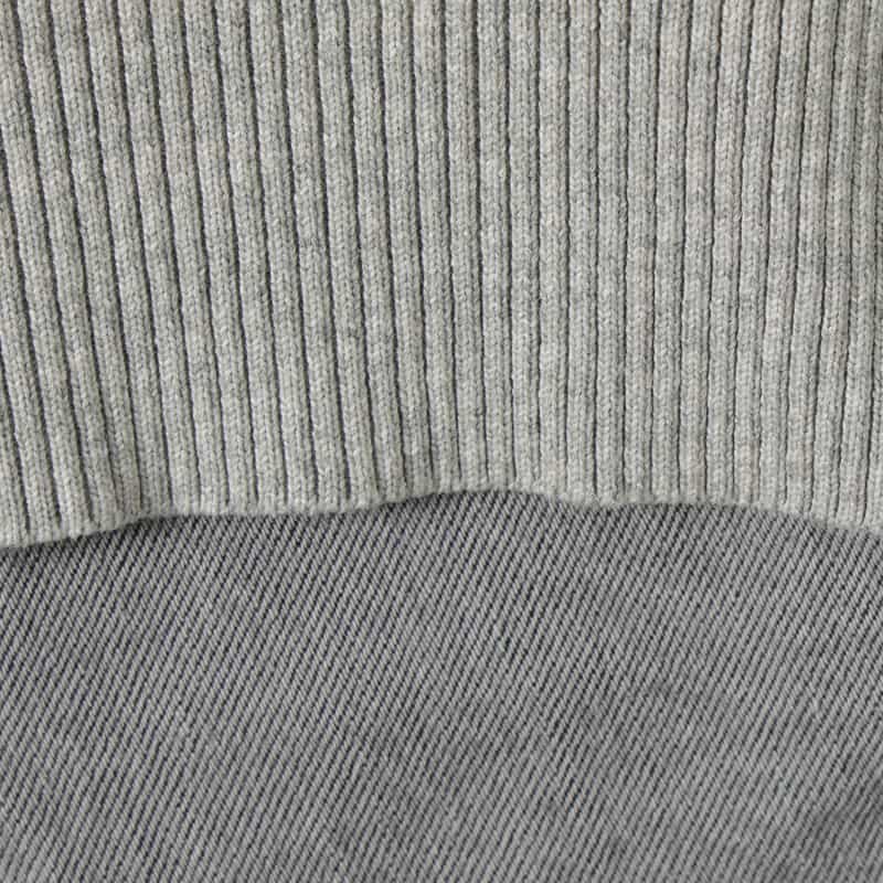 SACAI SACAI＜サカイ＞ コンビネーション ニットプルオーバー GRAY