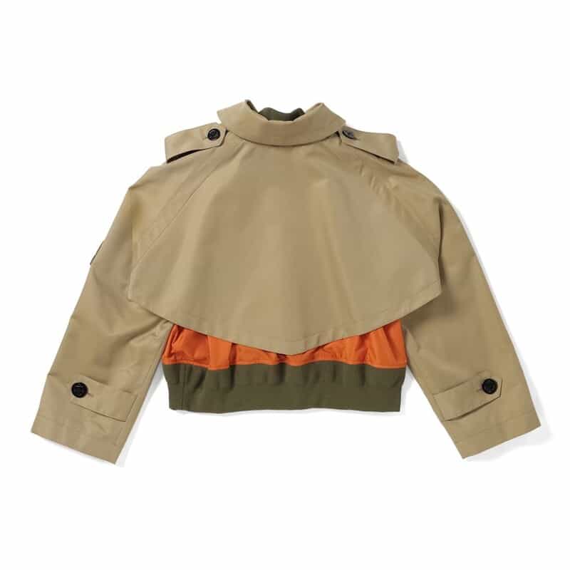 SACAI SACAI＜サカイ＞ コンビネーション ショート丈ブルゾン BEIGE
