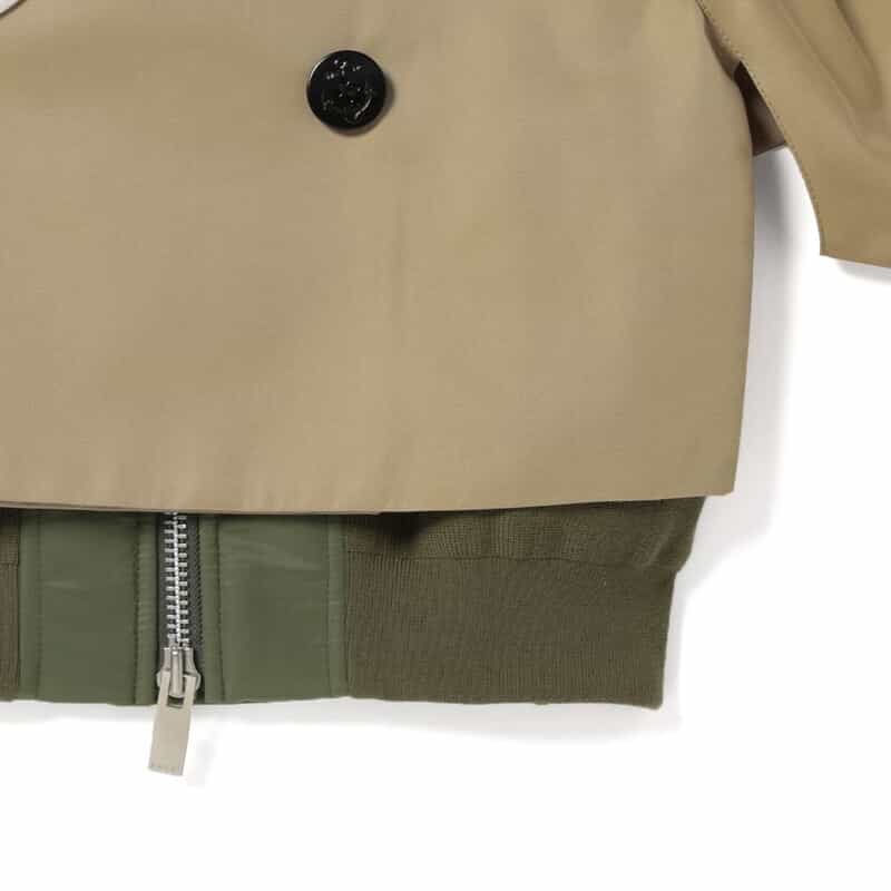 SACAI SACAI＜サカイ＞ コンビネーション ショート丈ブルゾン BEIGE