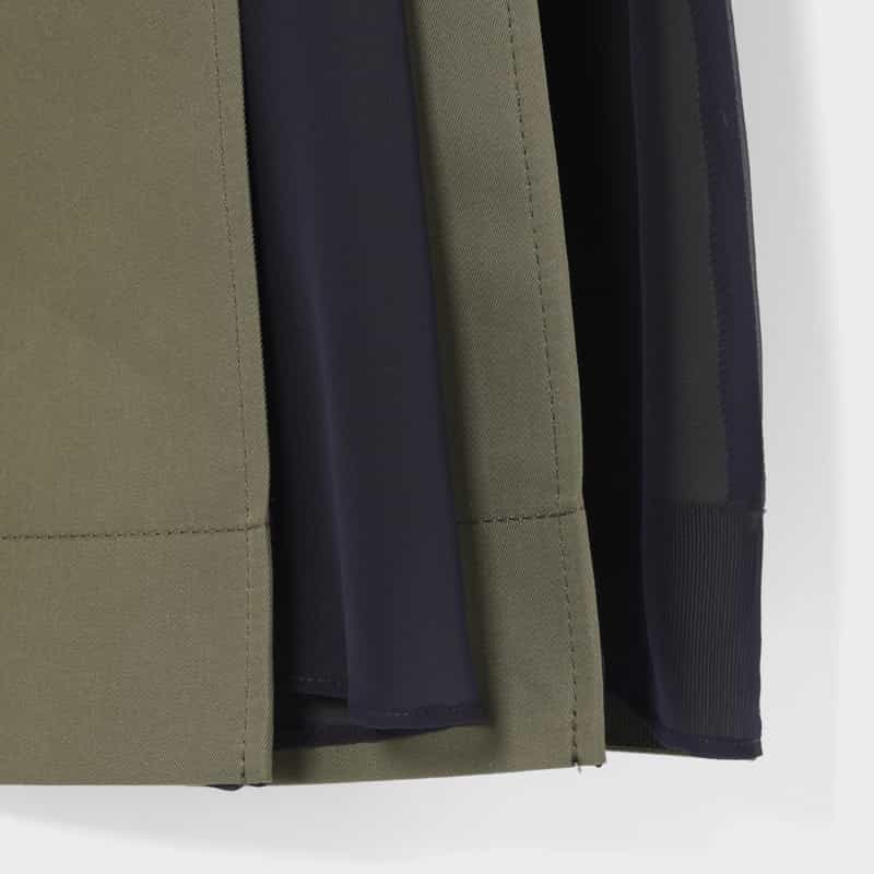 SACAI SACAI＜サカイ＞ コンビネーション ニットドレス KHAKI