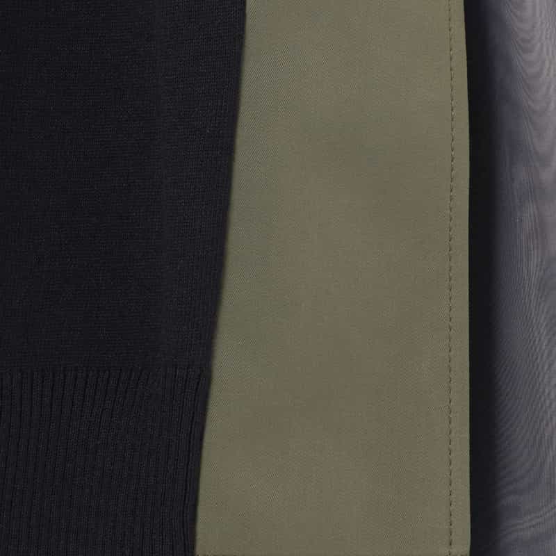 SACAI SACAI＜サカイ＞ コンビネーション ニットドレス KHAKI