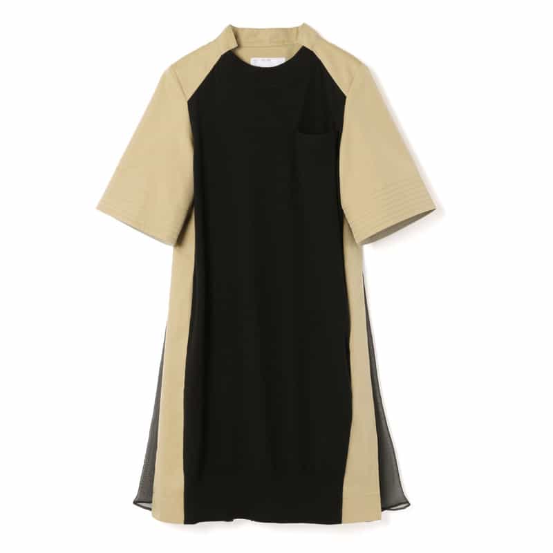 SACAI＜サカイ＞ コンビネーション ニットドレス