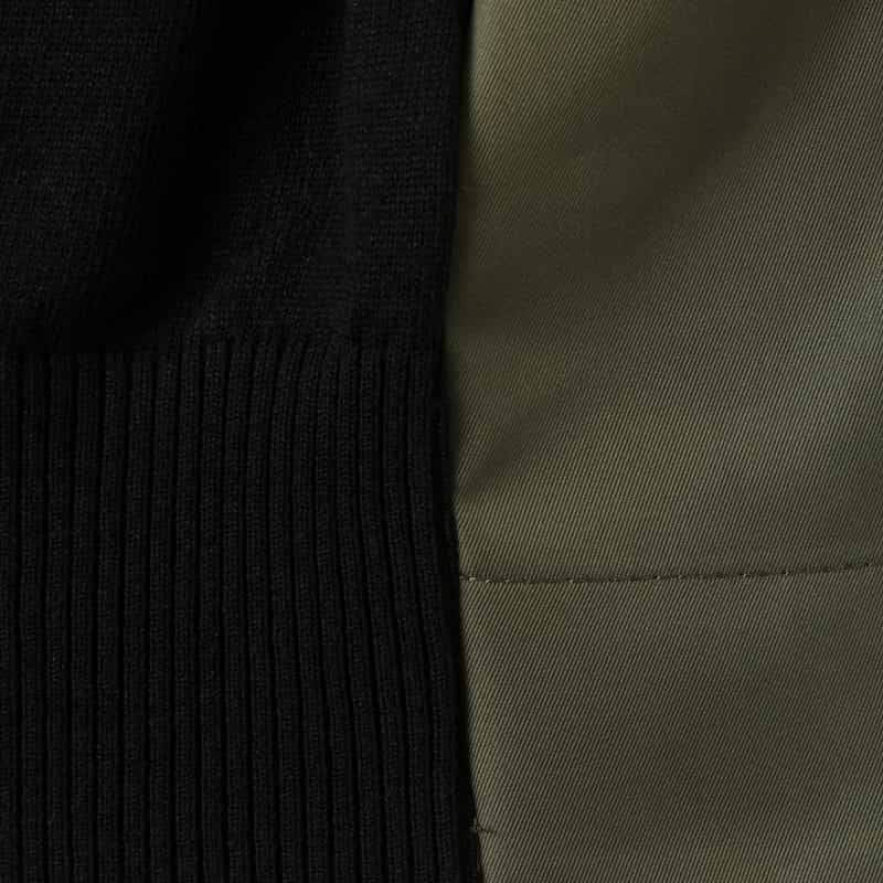 SACAI SACAI＜サカイ＞ バッグプリーツ入りニットカーディガン KHAKI