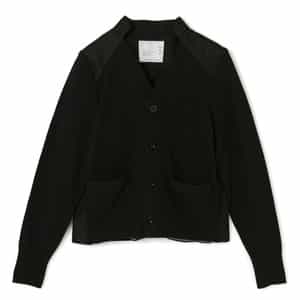 SACAI＜サカイ＞ バッグプリーツ入りニットカーディガン