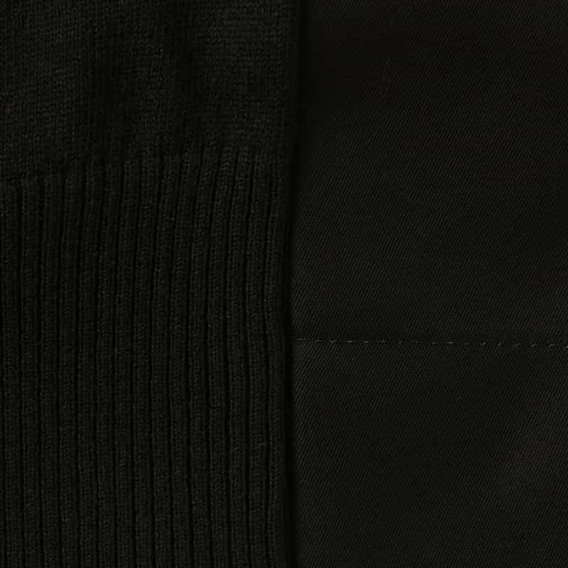 SACAI SACAI＜サカイ＞ バッグプリーツ入りニットカーディガン BLACK