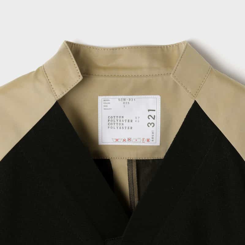 SACAI SACAI＜サカイ＞ バッグプリーツ入りニットカーディガン MULTI COLOR