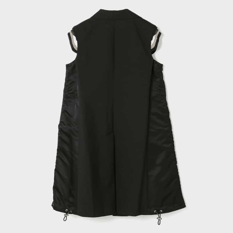 SACAI SACAI＜サカイ＞ スーチングミドルベスト BLACK