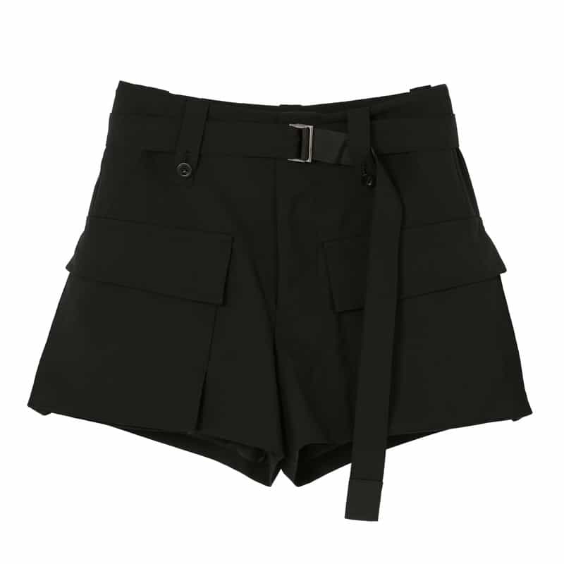 SACAI SACAI＜サカイ＞ ポケット付きショーツ BLACK