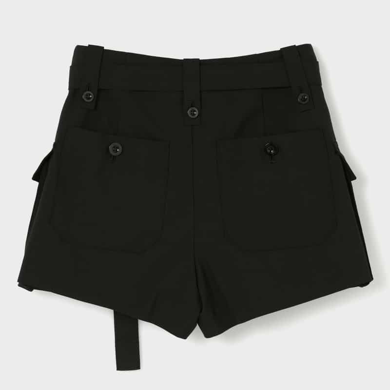 SACAI SACAI＜サカイ＞ ポケット付きショーツ BLACK