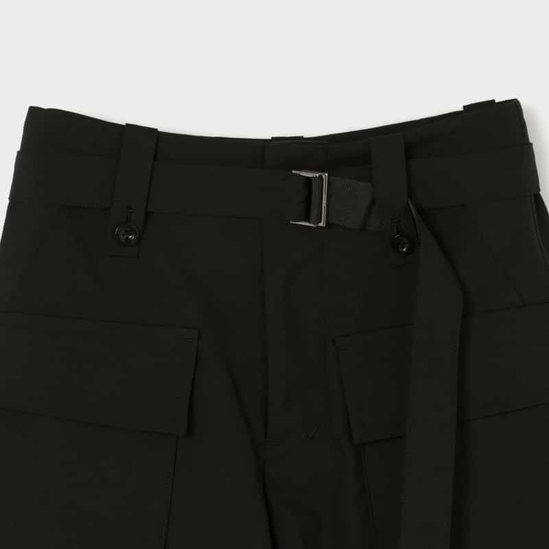 SACAI SACAI＜サカイ＞ ポケット付きショーツ BLACK