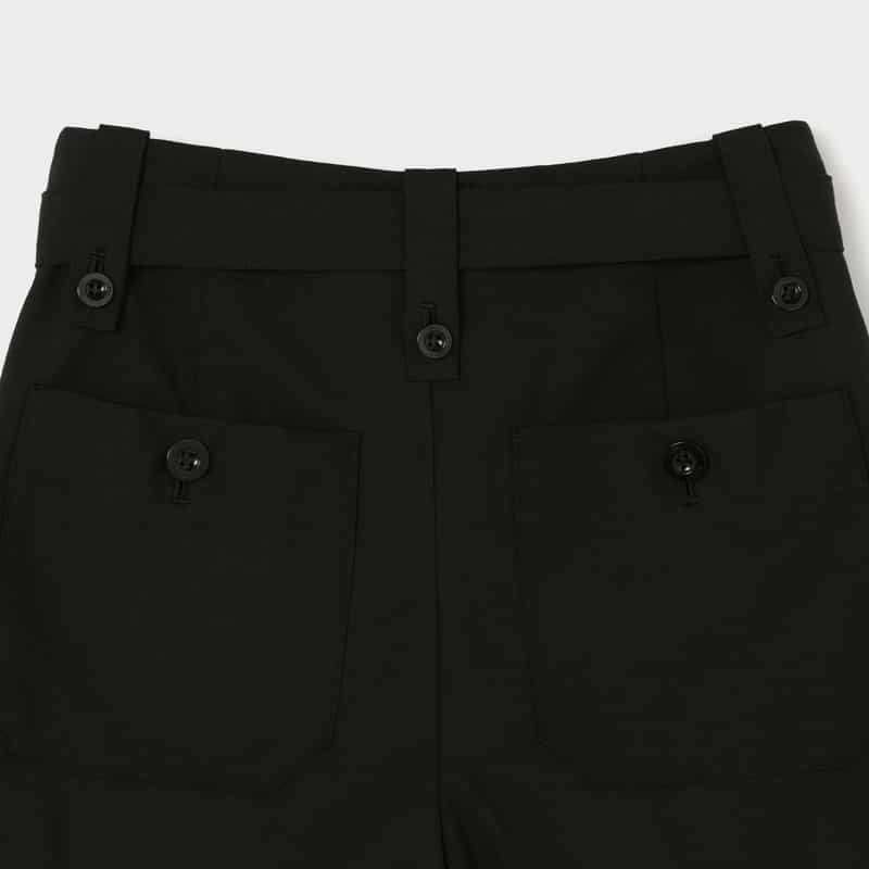 SACAI SACAI＜サカイ＞ ポケット付きショーツ BLACK